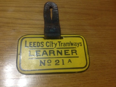 Leeds City Tramways Learner badge